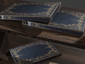 Shelf of books Modèle 3D