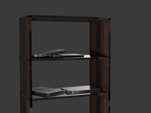Shelf of books Modèle 3D