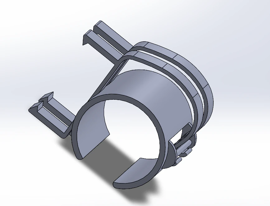 Cable holder for transbar 3D Print Model .c4d .max .obj .3ds .fbx .stl .blend 