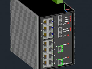SWITCH MOXA 3D Model