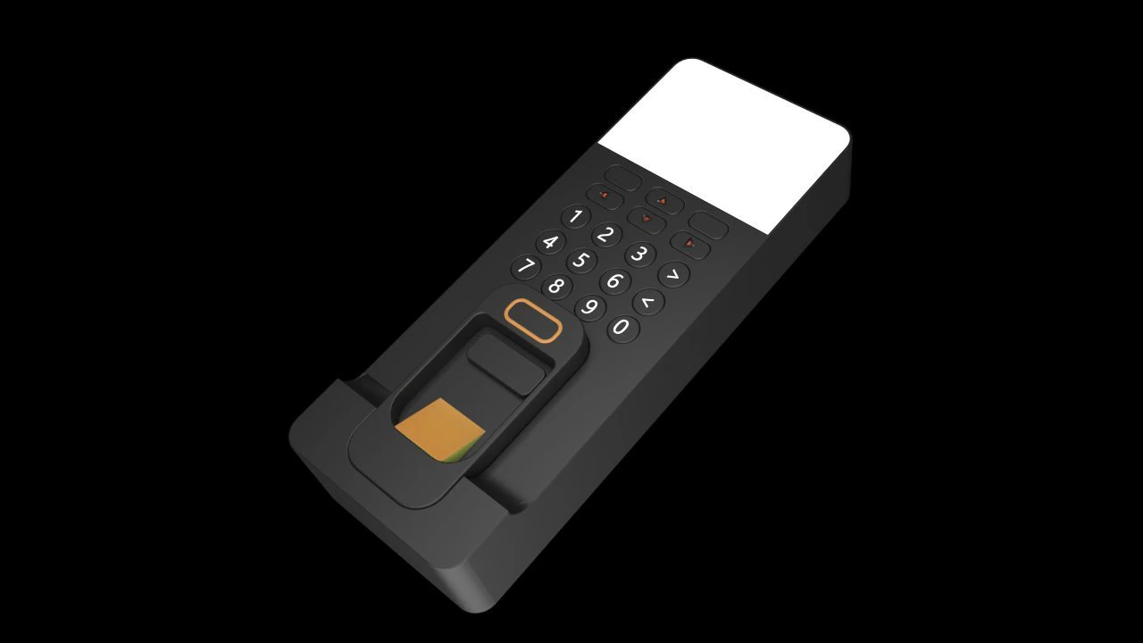 Dedo do leitor Modelo 3D .c4d .max .obj .3ds .fbx .stl .blend 