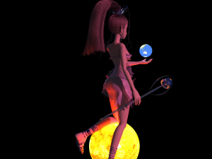 Young girl fantasy style 3D Модель