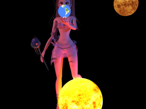 Young girl fantasy style 3D Модель