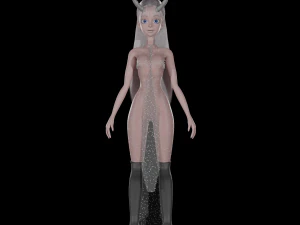 若い女の子の悪魔のブレンダー 3Dモデル