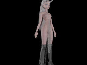 Young girl she-devil blender 3D Model