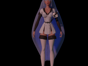 Anime character Esdeath anime Akame Ga Kill 3D Model