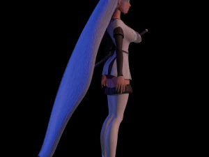Anime character Esdeath anime Akame Ga Kill 3D Model