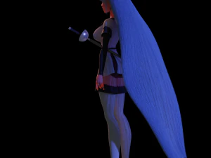 Anime character Esdeath anime Akame Ga Kill 3D Model