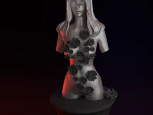 Female body sculpture 3D Model