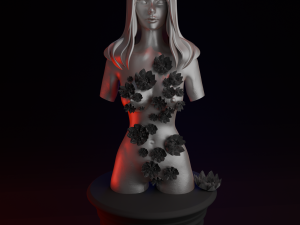 Female body sculpture Model 3D