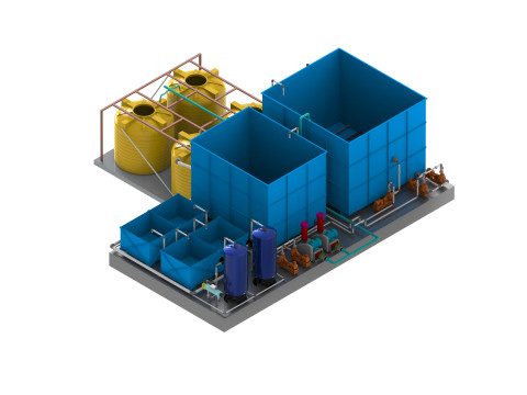 WATER TREATMENT SYSTEM SBR TYPE - 20KLD Model 3D