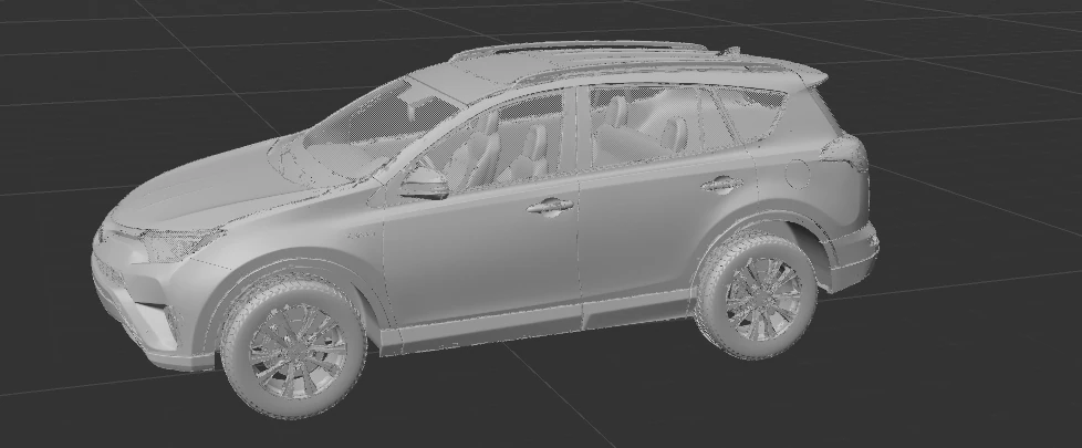 Toyota RAV4 3D Model .c4d .max .obj .3ds .fbx .stl .blend 
