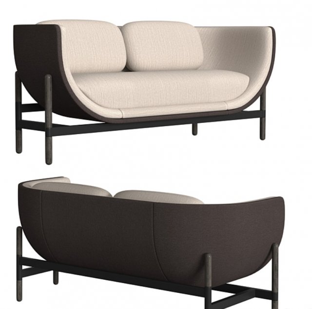 Casala Capsule Lounge 2 Seater Model 3D .c4d .max .obj .3ds .fbx .stl .blend 