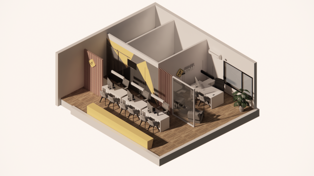Travel agency office 3D मॉडल .c4d .max .obj .3ds .fbx .stl .blend
