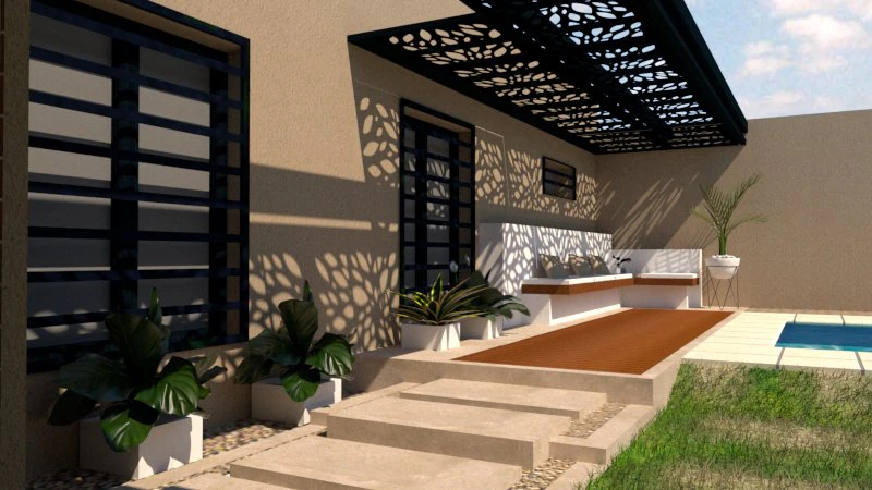 Exterior design 3D Model .c4d .max .obj .3ds .fbx .stl .blend 