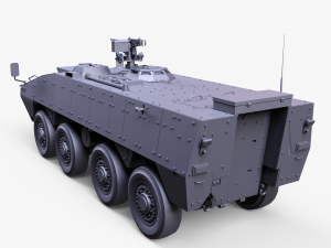 8x8 AMV Armored Vehicle Model 3D