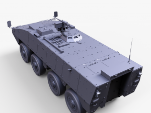 8x8 AMV Armored Vehicle Model 3D