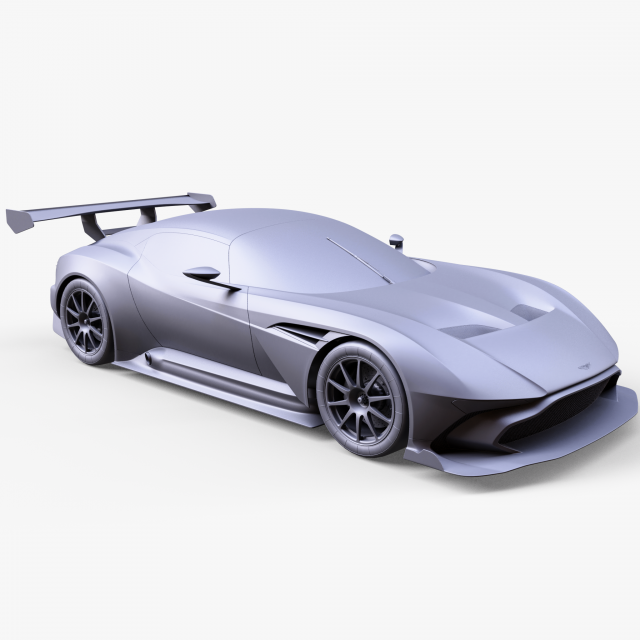 Aston Martin Vulcan 3D Модель .c4d .max .obj .3ds .fbx .stl .blend 