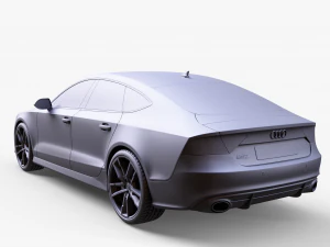 Ауди РС 7 Седан 3D Модель
