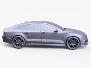 Ауди РС 7 Седан 3D Модель