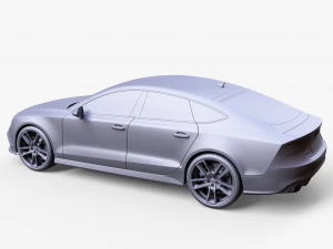 Ауди РС 7 Седан 3D Модель