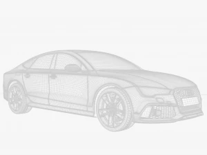 Ауди РС 7 Седан 3D Модель