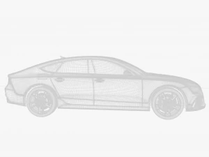 Ауди РС 7 Седан 3D Модель