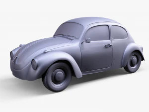 Beetle Araba Volkswagen 3D Model