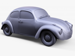 Beetle Car Volkswagen Model 3D