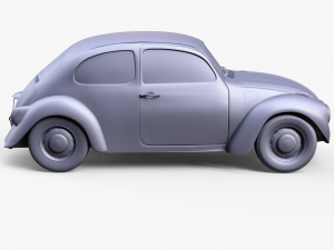 Beetle Car Volkswagen Model 3D