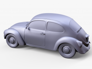 Beetle Car Volkswagen Model 3D