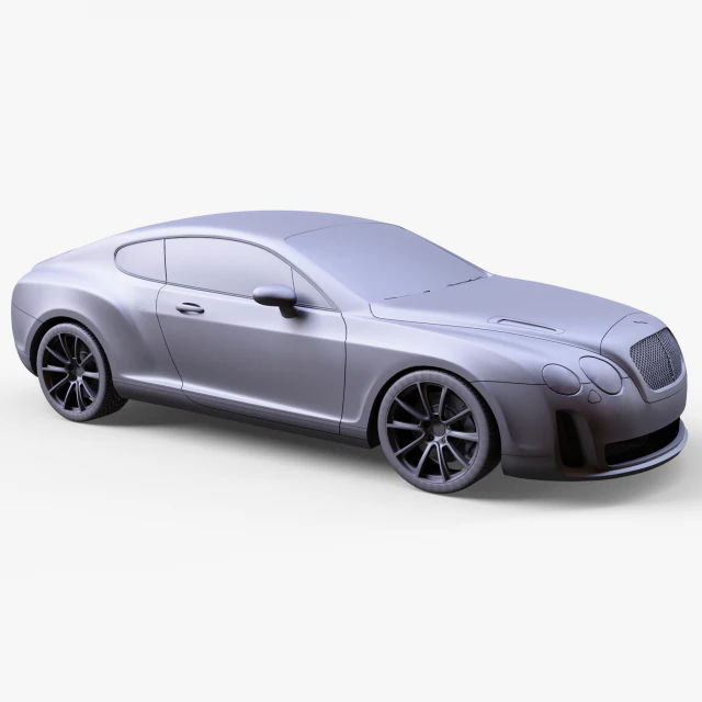 Бентли Континенталь 3D Модель .c4d .max .obj .3ds .fbx .stl .blend 