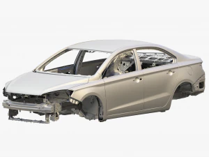 Кузов автомобиля высокая детализация 3D Модель