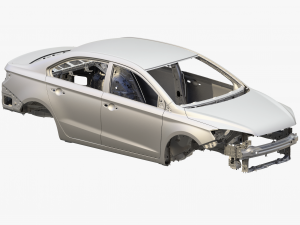 Body of Car High Detail 3D Model