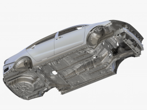 Body of Car High Detail 3D Model