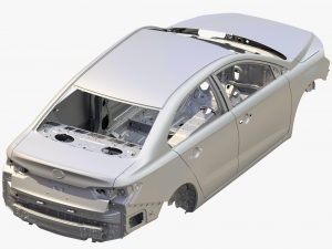 Body of Car High Detail 3D Model