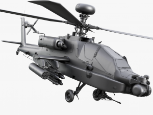 Boeing AH-64D Longbow Apache Attack Helicopter 3D Model