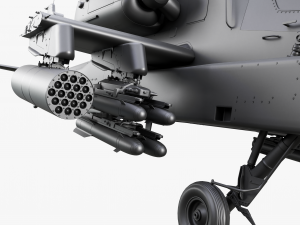 Boeing AH-64D Longbow Apache Attack Helicopter 3D मॉडल