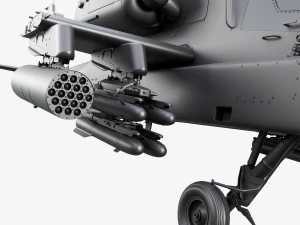Boeing AH-64D Longbow Apache Attack Helicopter 3D Model