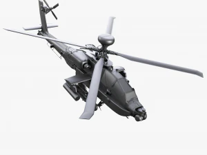 Boeing AH-64D Longbow Apache Attack Helicopter 3D Model