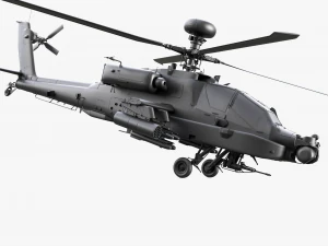 Boeing AH-64D Longbow Apache Attack Helicopter 3D Model