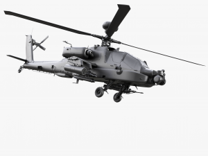 Boeing AH-64D Longbow Apache Attack Helicopter 3D मॉडल