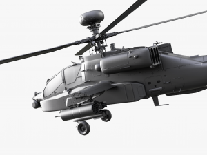 Boeing AH-64D Longbow Apache Attack Helicopter 3D मॉडल