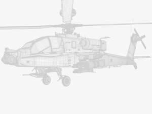 Boeing AH-64D Longbow Apache Attack Helicopter 3D मॉडल