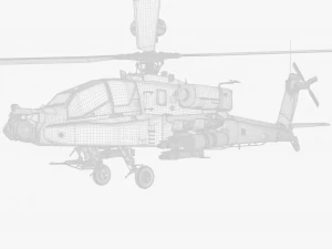 Boeing AH-64D Longbow Apache Attack Helicopter 3D Model
