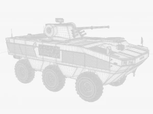 БТР Отаман 3 3D Модель