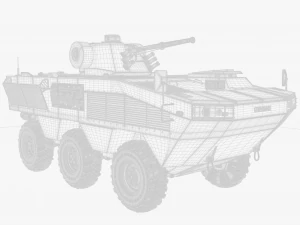 БТР Отаман 3 3D Модель