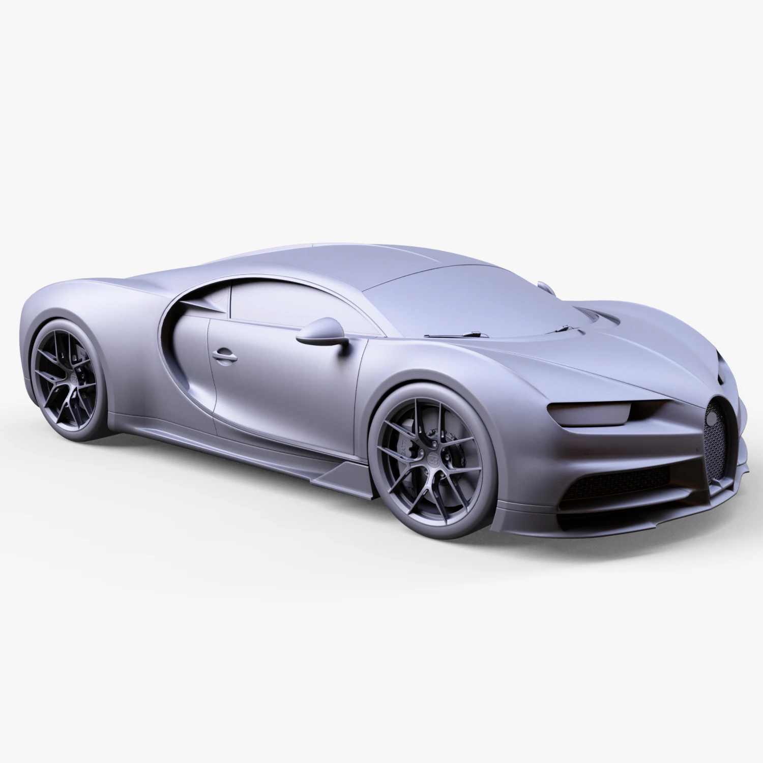 Bugatti Chiron Sport 3D Model .c4d .max .obj .3ds .fbx .stl .blend