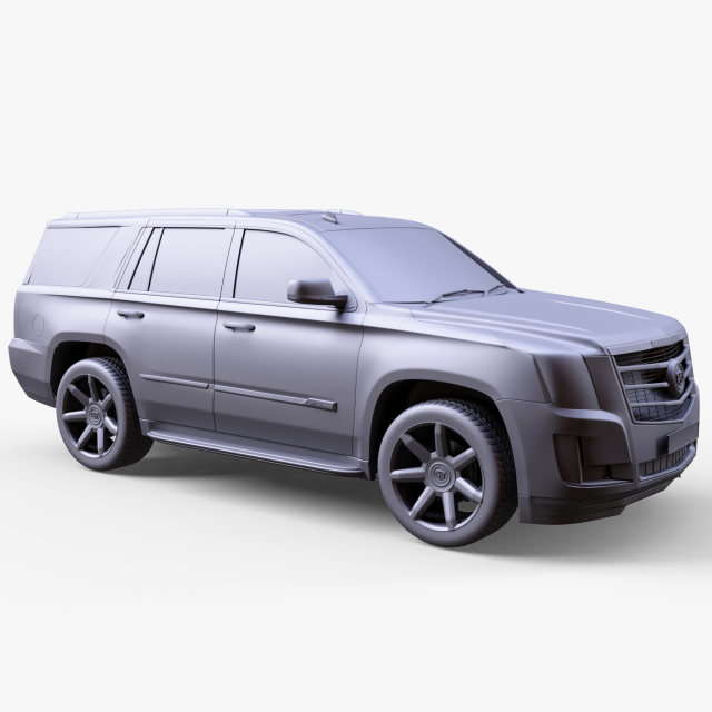 Cadillac Escalade 3Dモデル .c4d .max .obj .3ds .fbx .stl .blend 