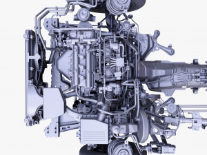 Chassis Car Detailed Modello 3D